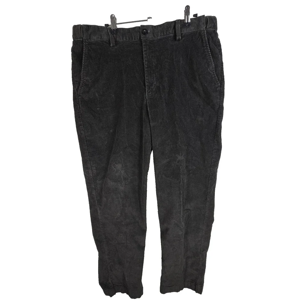 Lot of 2 LL Bean Pants Mens 36x32 Brown Classic Fit Denim Casual Preppy Cotton